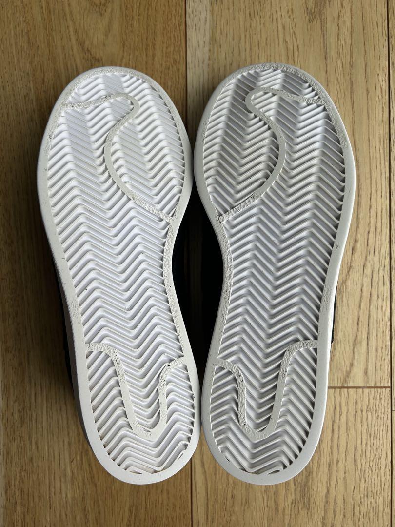 【adidas】スリッポン　スニーカー　ブラック　24cm