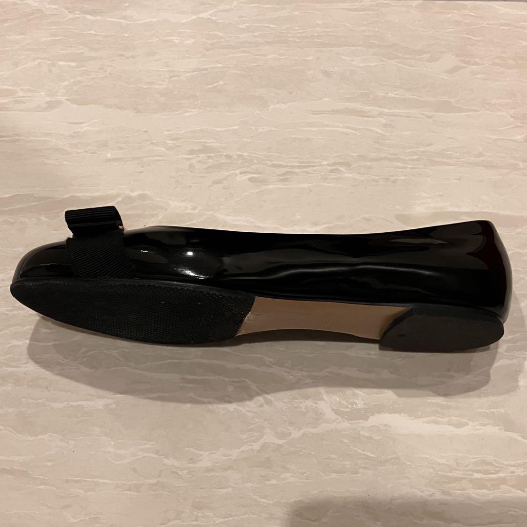 【美品】Ferragamo ヴァリナ　バレリーナ/フラットシューズ