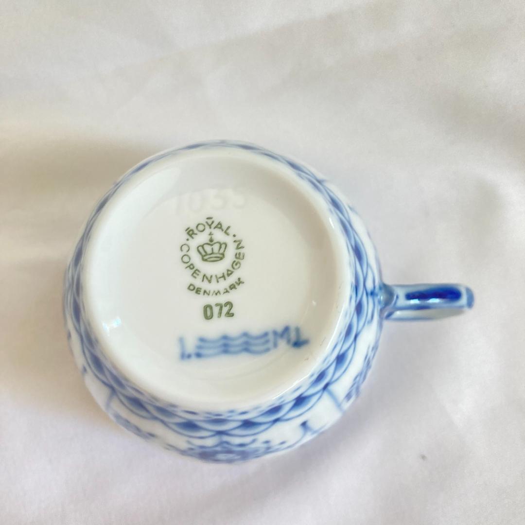 ロイヤルコペンハーゲン ブルーフルーテッドフルレース カップ＆ソーサーRoyal Copenhagen WWW_OPDRERGINERDOGAN_COM