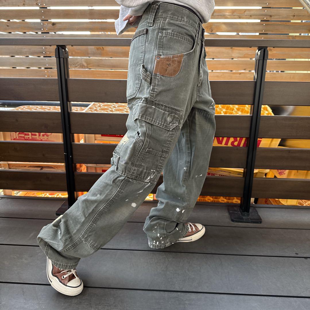 ラングラー　Wrangler カーゴパンツ　ミリタリーパンツ　ワークパンツ古着.