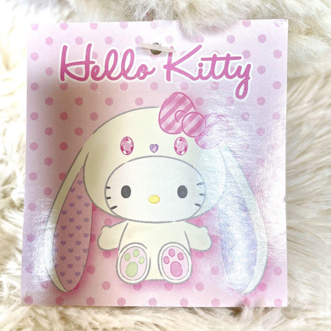 極美品 ハローキティ ウサギぬいぐるみ