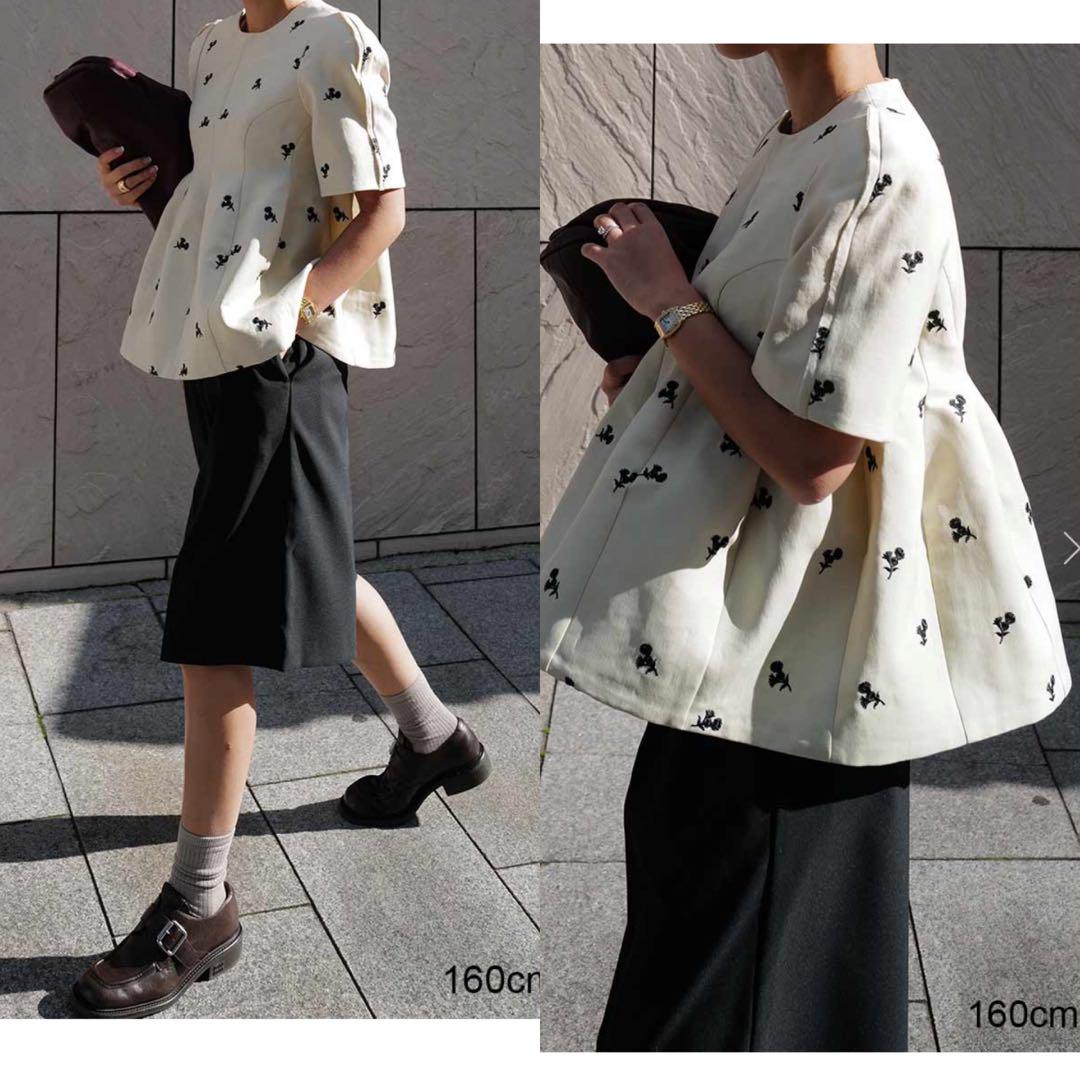MACHATT 25SS フォルムプルオーバー フラワー/ベージュ フォルムプルオーバー（フラワー/ベージュ） | MACHATT ONLINE STORE