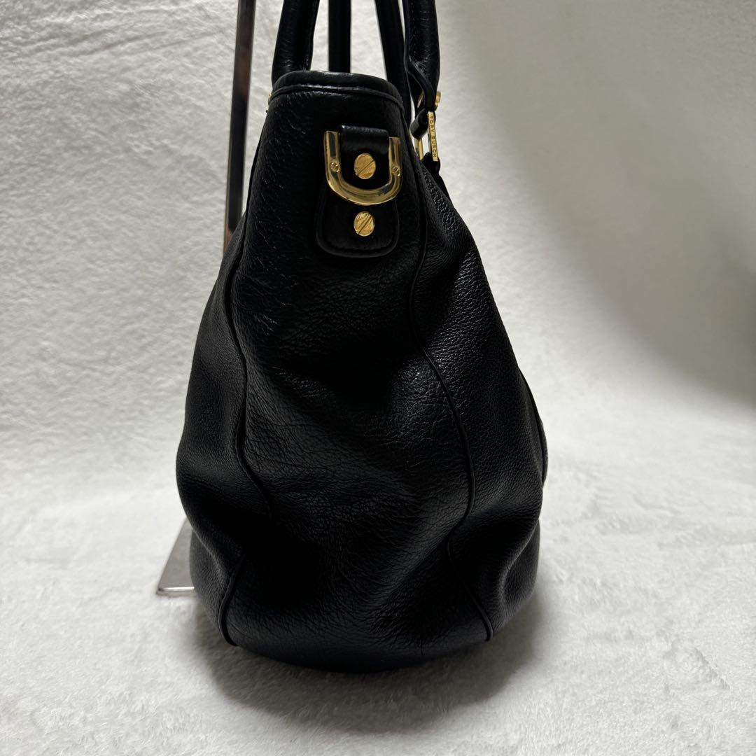 極美品 トリーバーチ トートバッグ 2way レザー ブラック