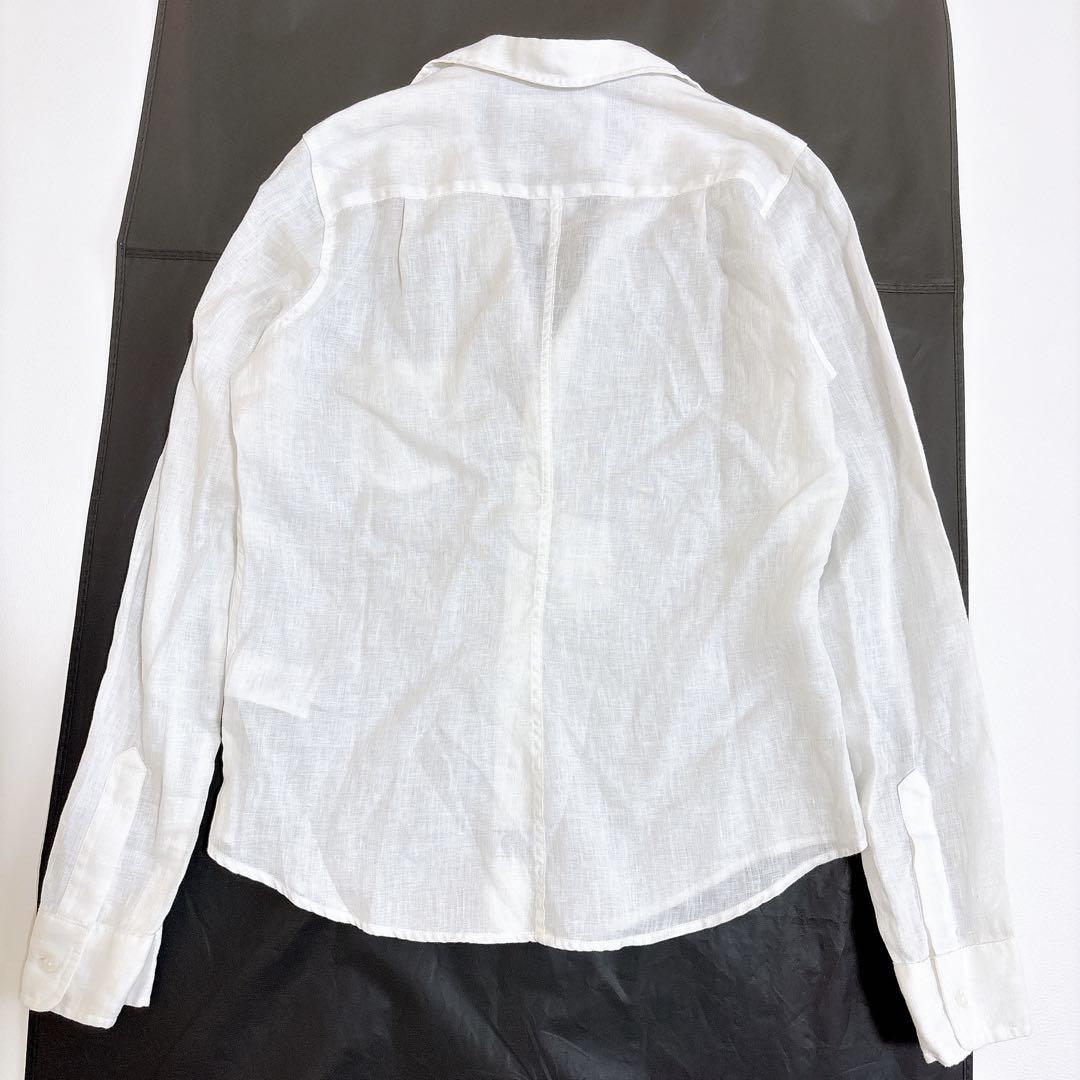 新品☆フランクアンドアイリーン BARRY クラシック ホワイト リネン シャツ
