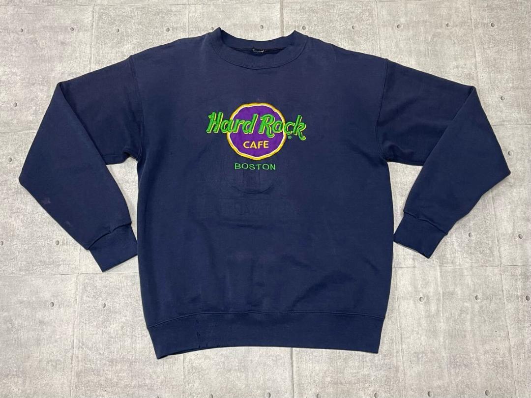 90s USA製 Hard Rock CAFE BOSTON スウェット
