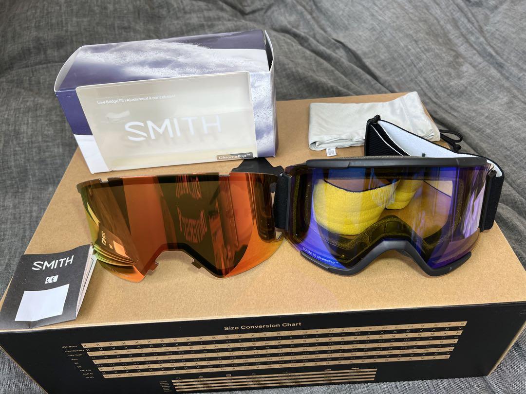 メインレンズ未使用、スミス SMITH  SQUAD XL スカッド XL