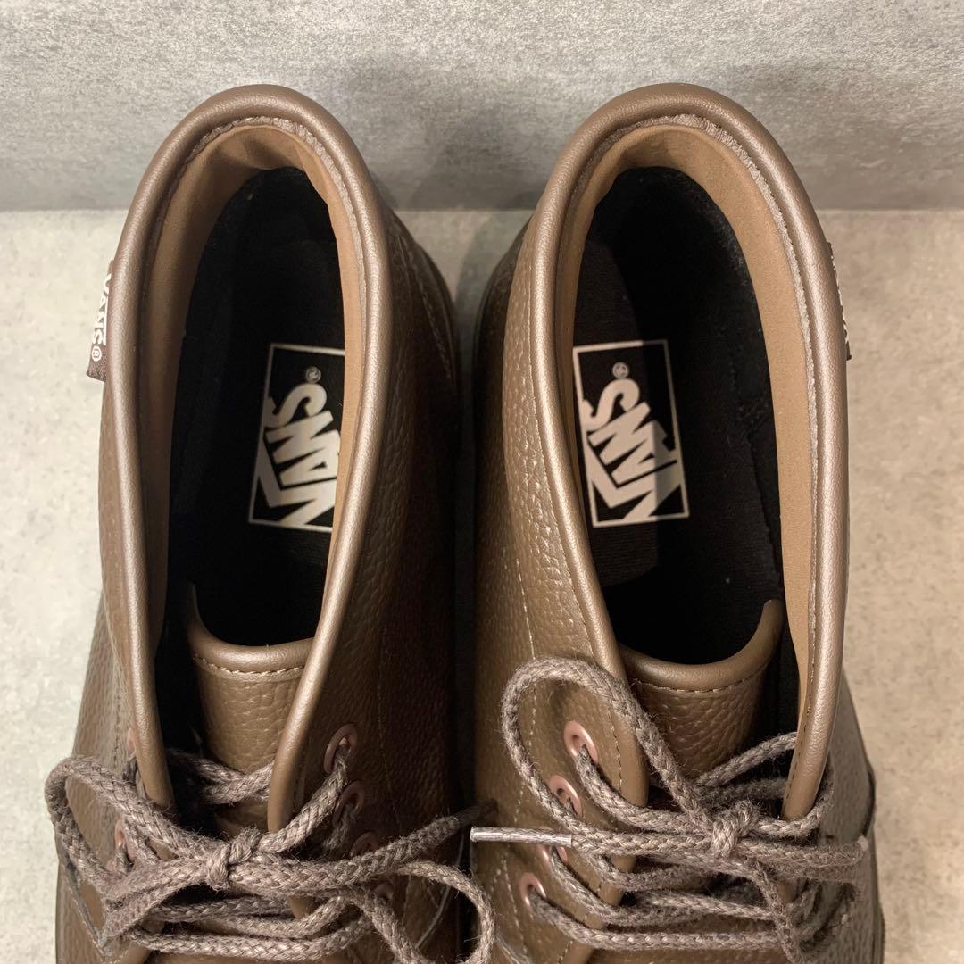 絶対お買い得！ VANS バンズ チャッカブーツ V49CF LEA CHUKKA 26.5cm26.5cm VANS