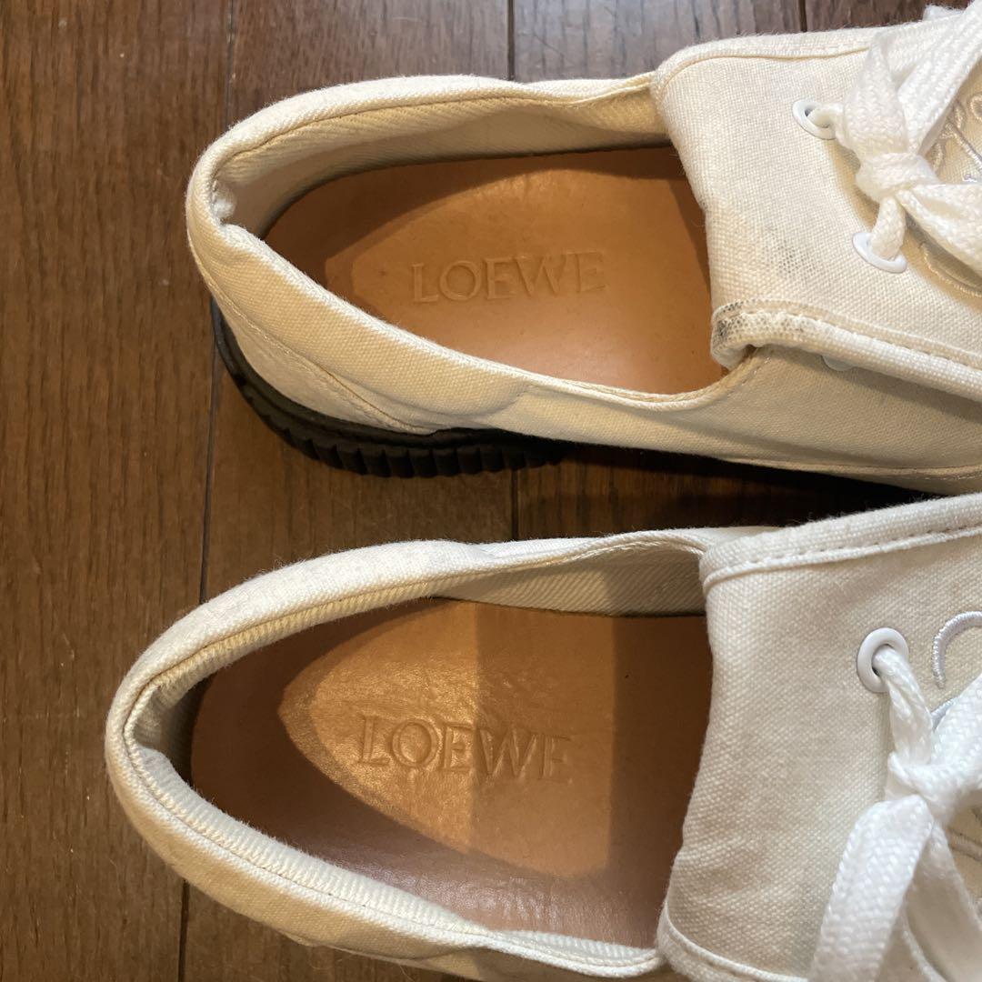 LOEWE アナグラム フラップ スニーカー キャンバス 36