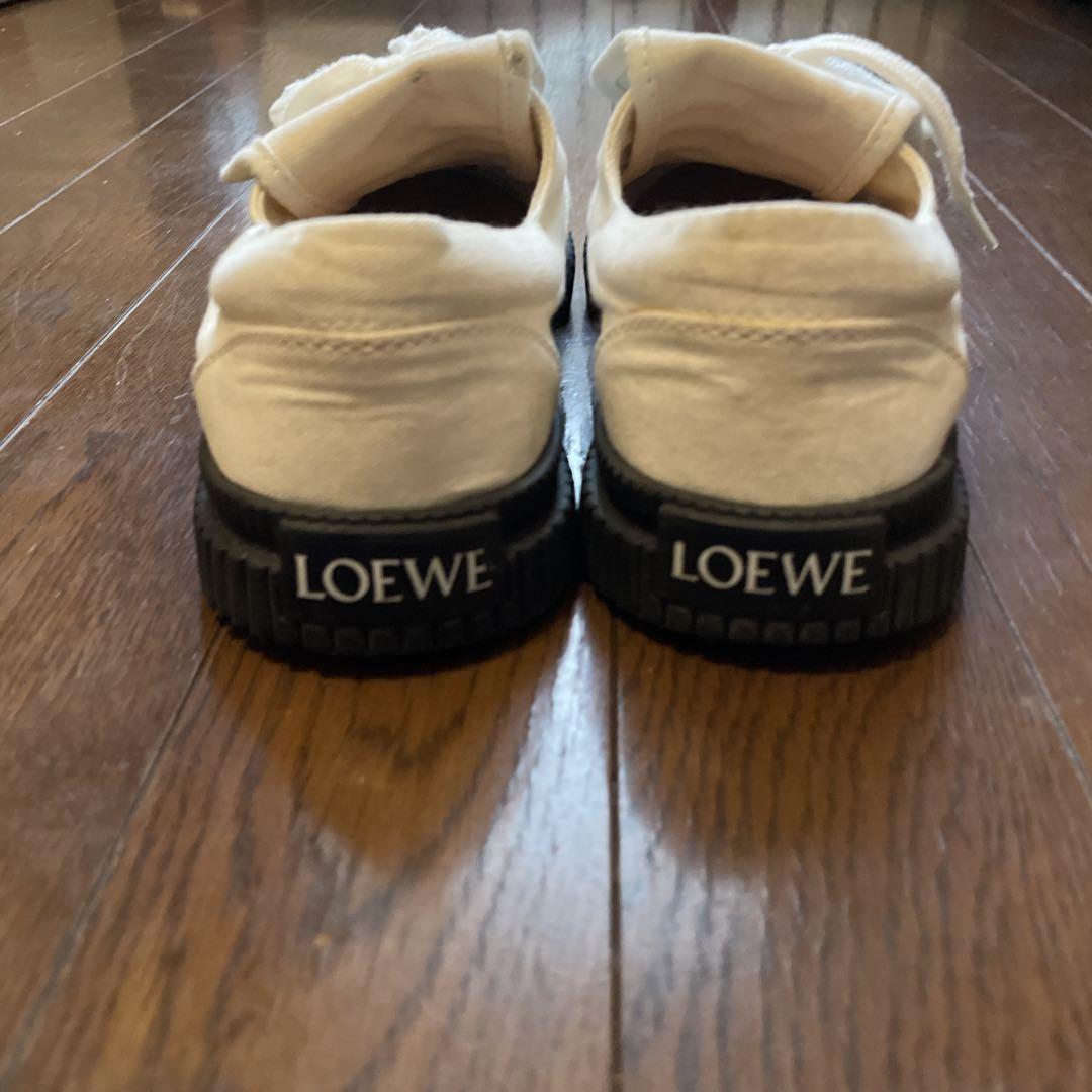 LOEWE アナグラム フラップ スニーカー キャンバス 36