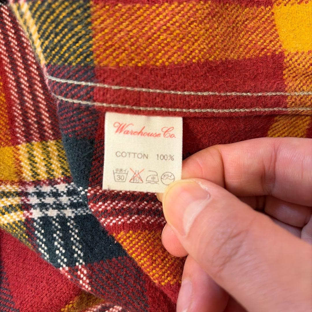 WAREHOUSE ネルシャツ LサイズL