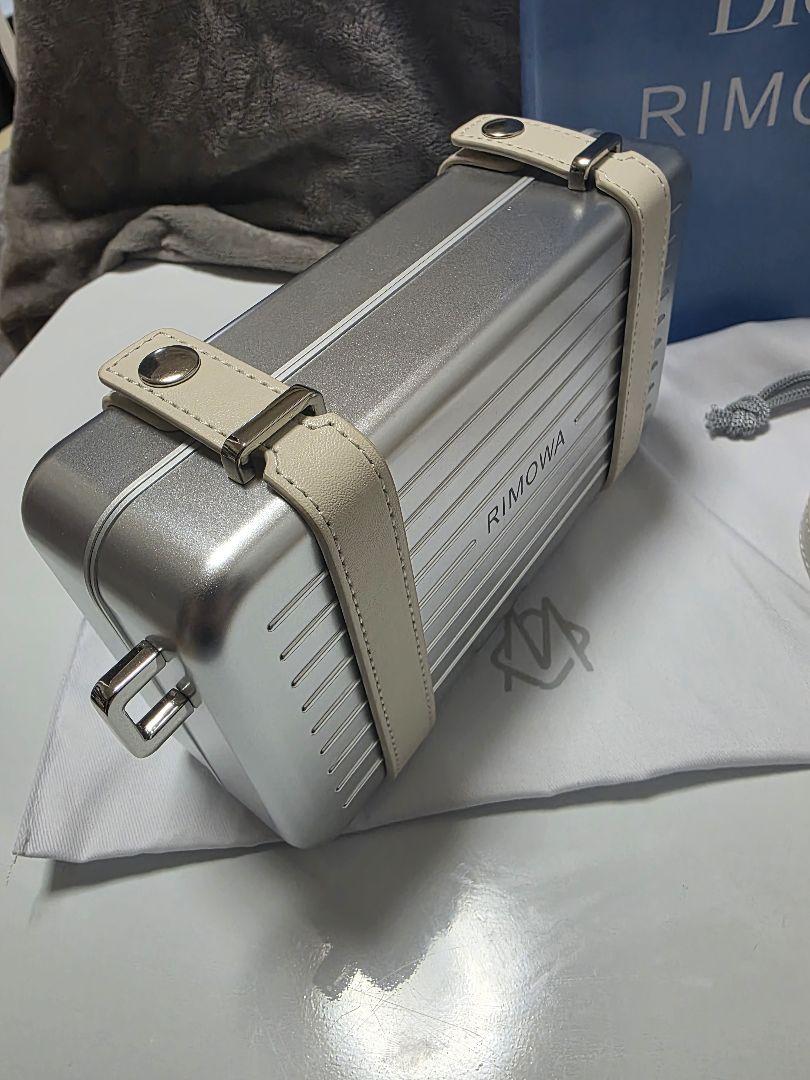 【美品】DIOR × RIMOWA コラボ ショルダーバッグ シルバー