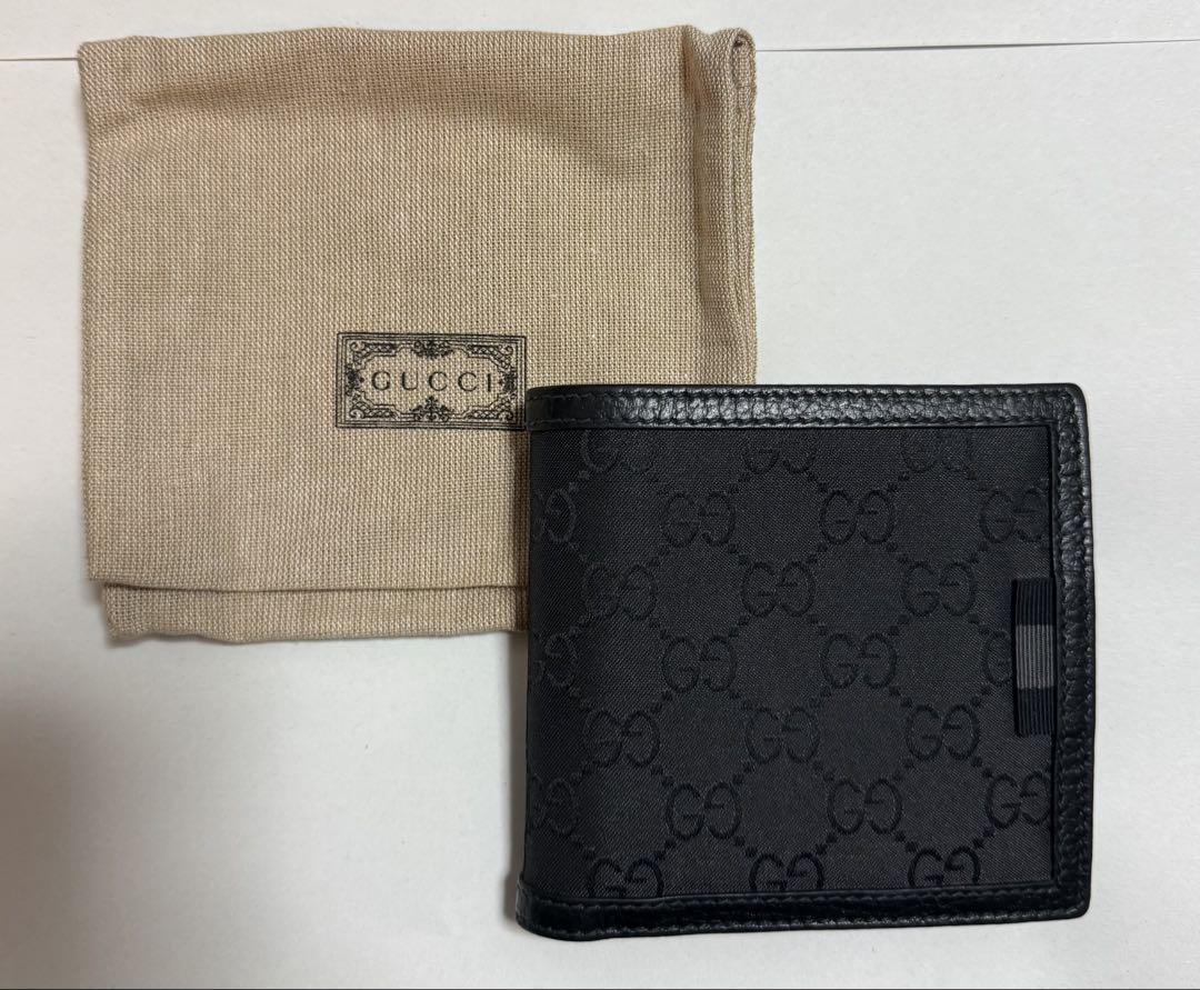 Gucci 二つ折り財布ナイロン