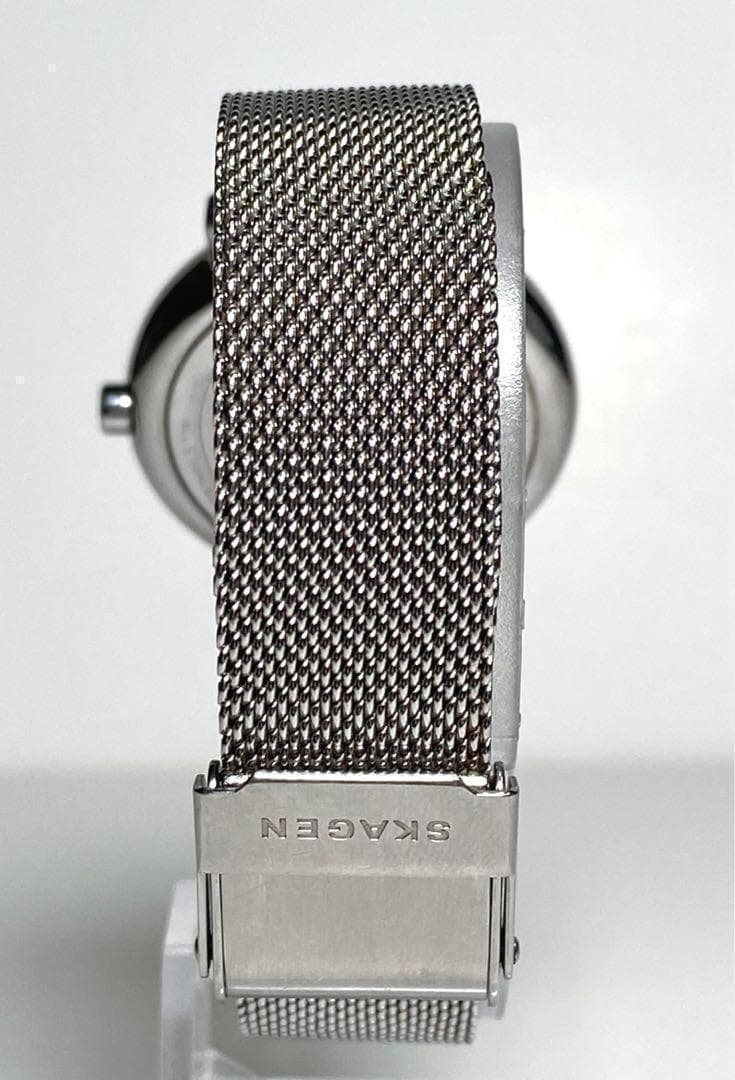 SKAGEN スカーゲン RIIS 腕時計 時計 レディース クオーツ アナログ 3針 ステンレス メッシュ ゴールド シルバー ホワイト SKW3092 1年保証 スカーゲン SKAGEN 腕時計 QUARTZ ＳＫＷ３０９０ スカーゲン ＲＩＩＳ