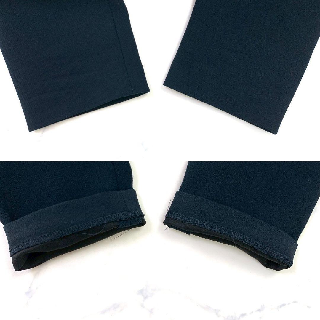 美品★ヨーコチャン セットアップ パール ブラウス パンツ ネイビー D238 美品★ヨーコチャン セットアップ パール ブラウス パンツ ネイビー D238