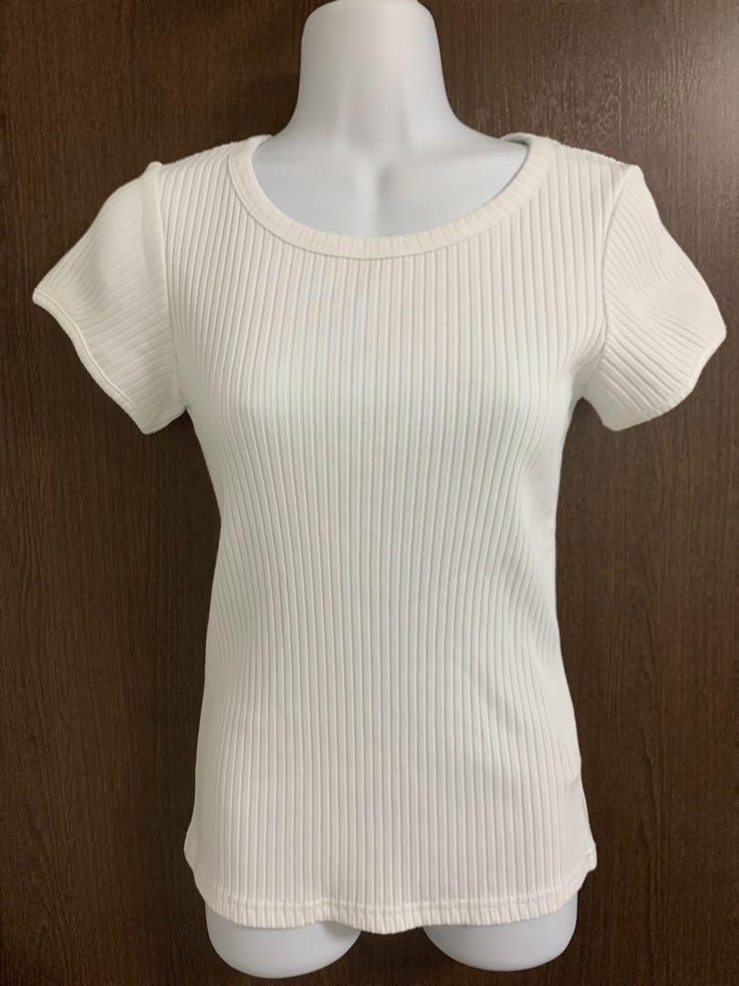 Burberry ブルーレーベル クレストブリッジ　バックリボンTシャツ　白T Burberry ブルーレーベル クレストブリッジ バックリボンTシャツ