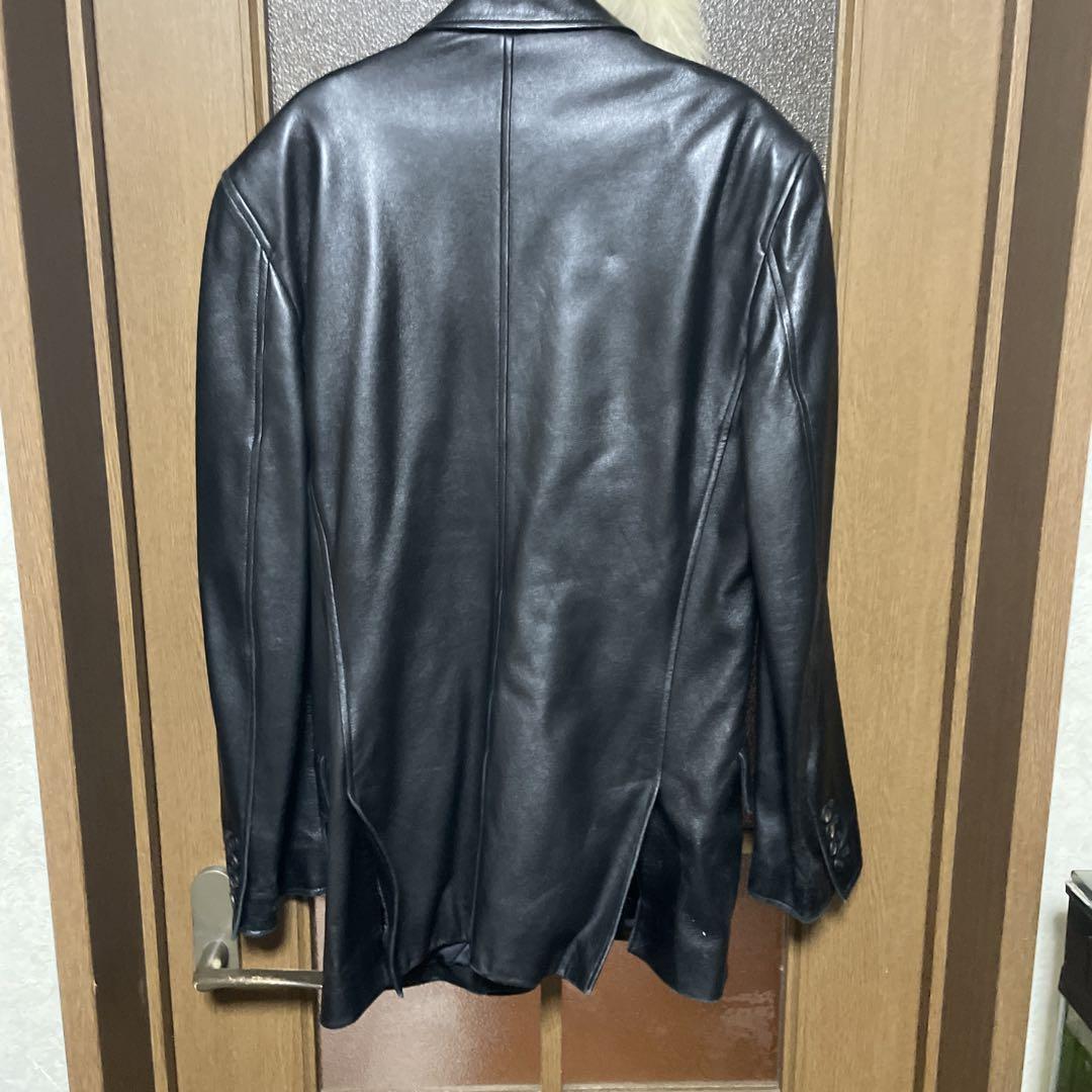 ポールスミス　テーラージャケット　羊革　M黒