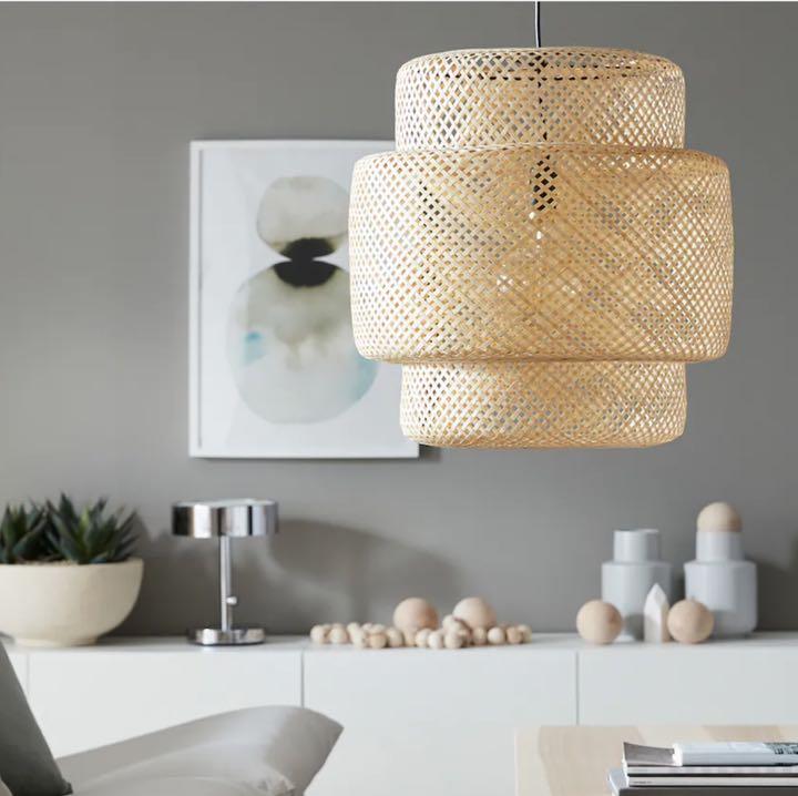 在庫得価 IKEA 照明 SINNERLIG ペンダントライト 竹製 2yHDj-m43339302913 お得新作