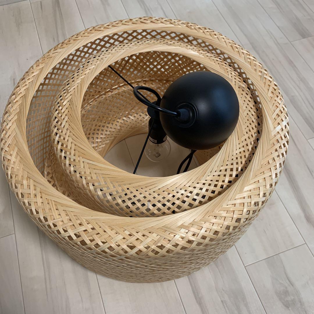 在庫得価 IKEA 照明 SINNERLIG ペンダントライト 竹製 2yHDj-m43339302913 お得新作