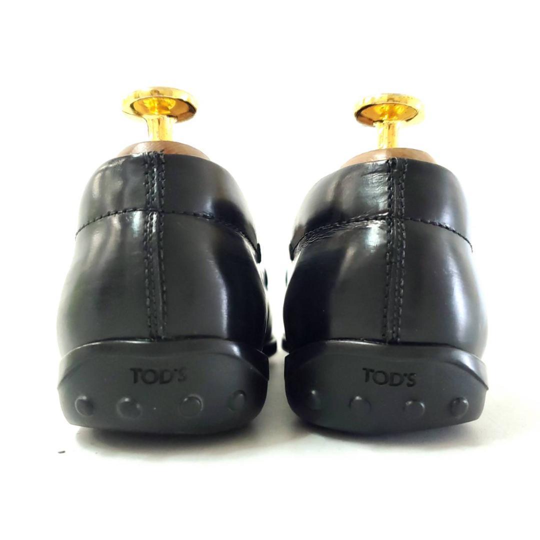 トッズ　ビットローファー　T金具　ダブルT　ガラスレザー　EU37　美品