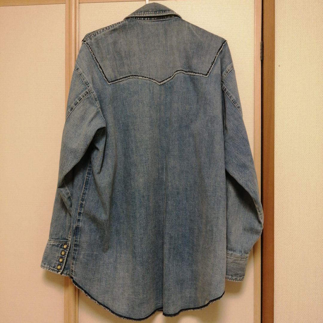 nowos デニムシャツ denim shirts　freesize　希少