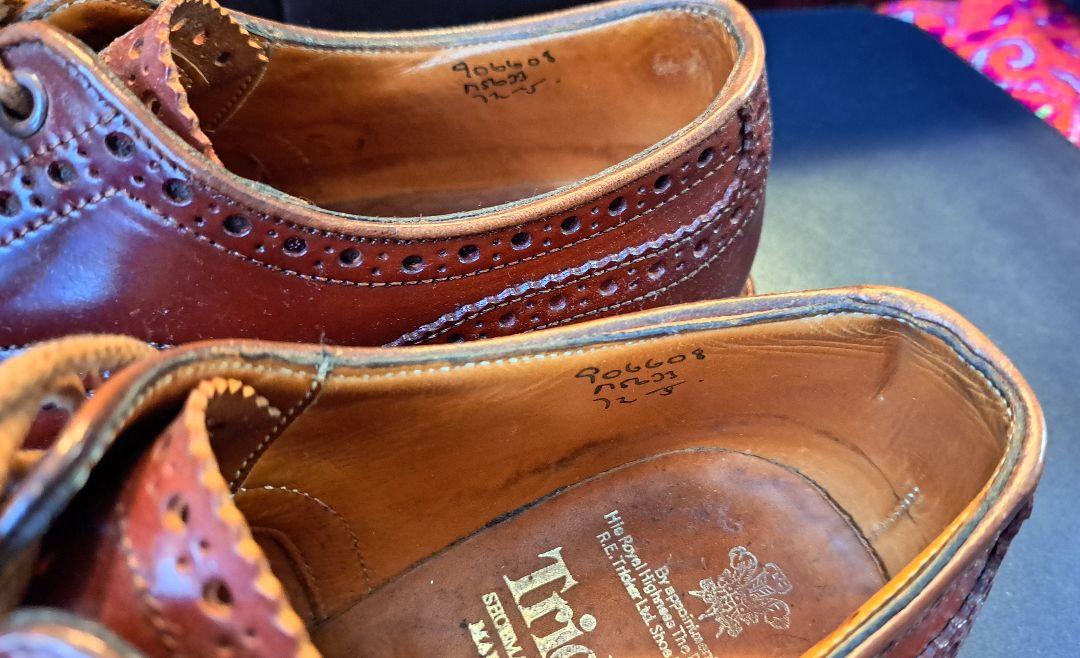 【taka】コードバン Tricker's 7.5 ローズレッド