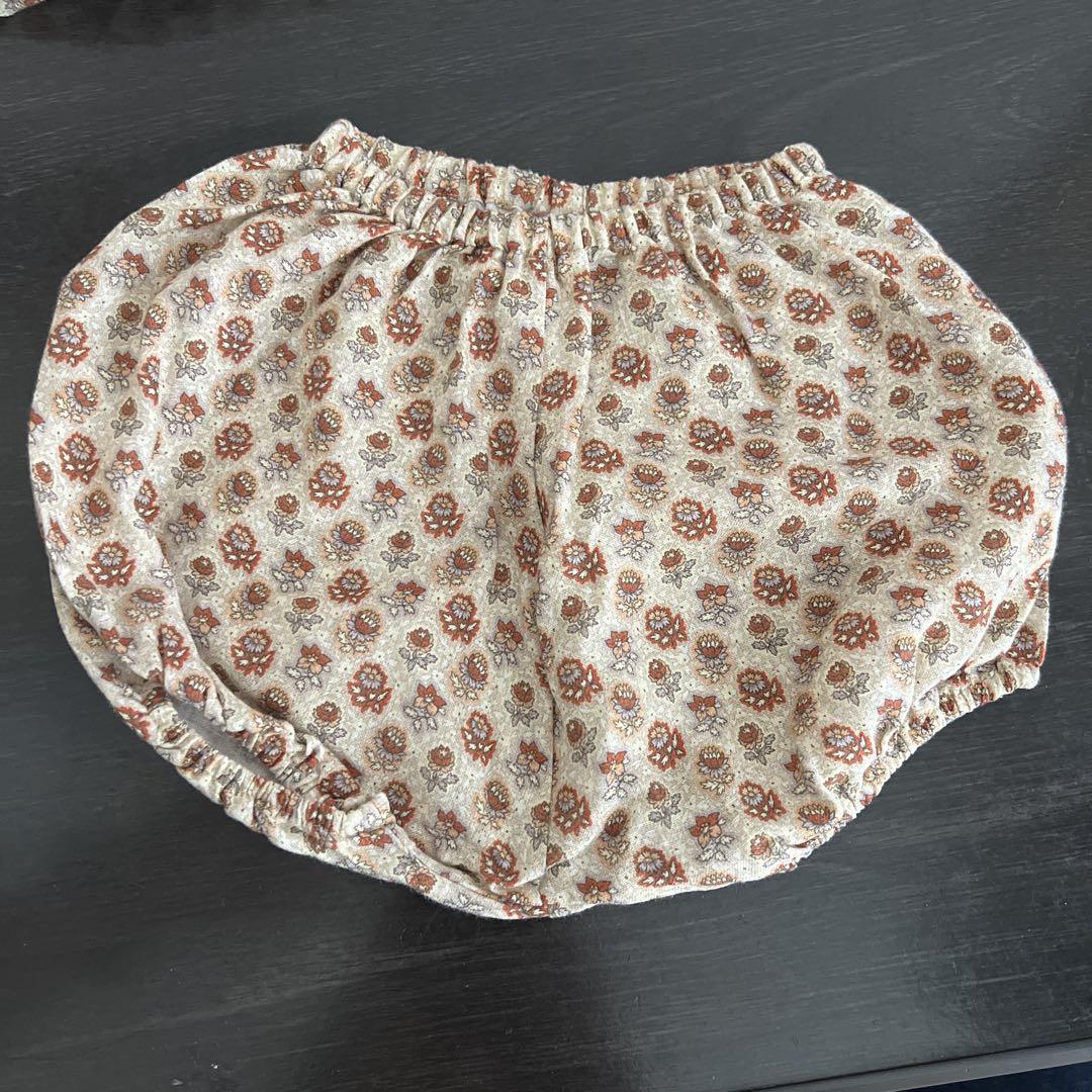 Bebe Organic 花柄ドレス 12M セットアップ