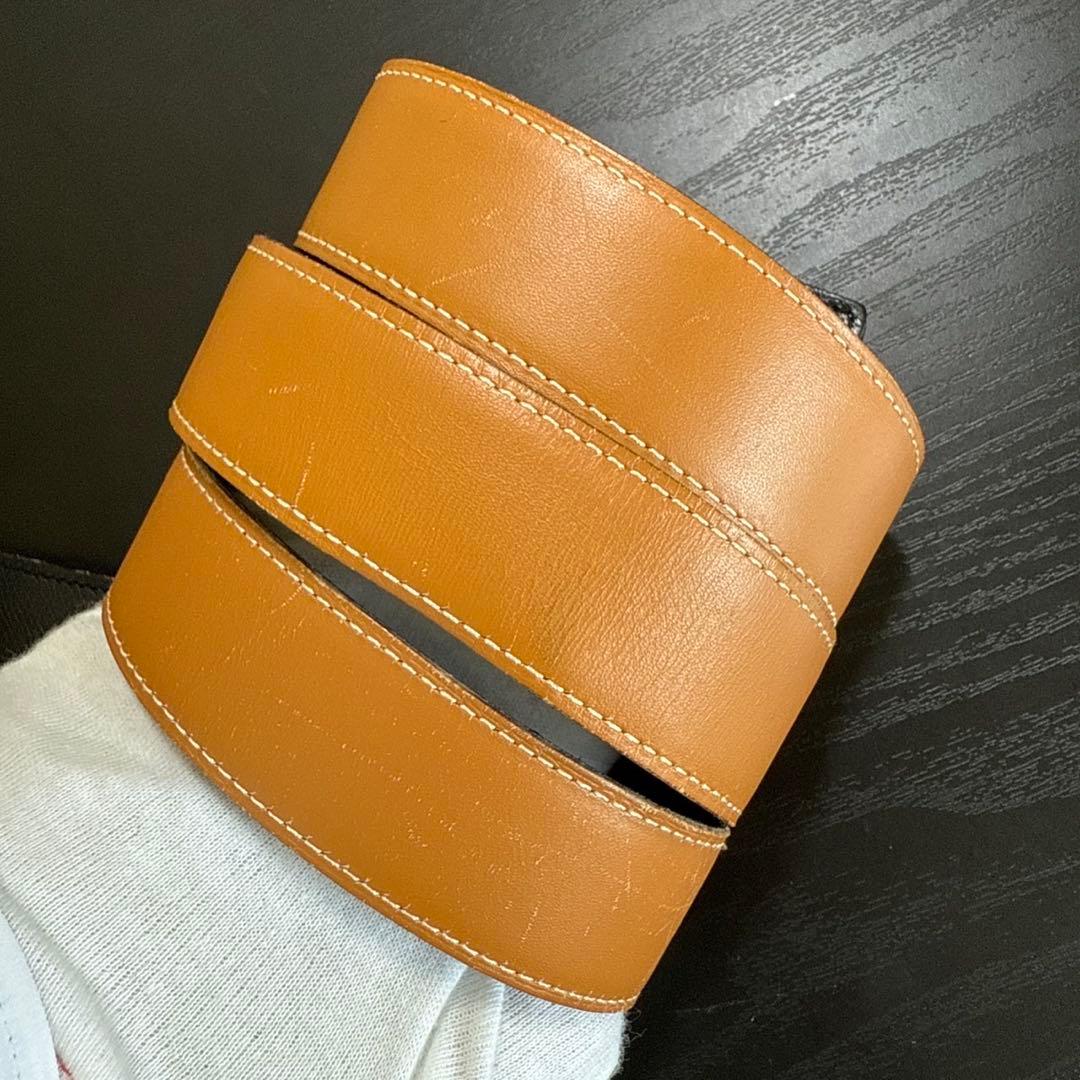 HERMES エルメス　リバーシブルベルト85 エブリンバックル　シルバー　美品