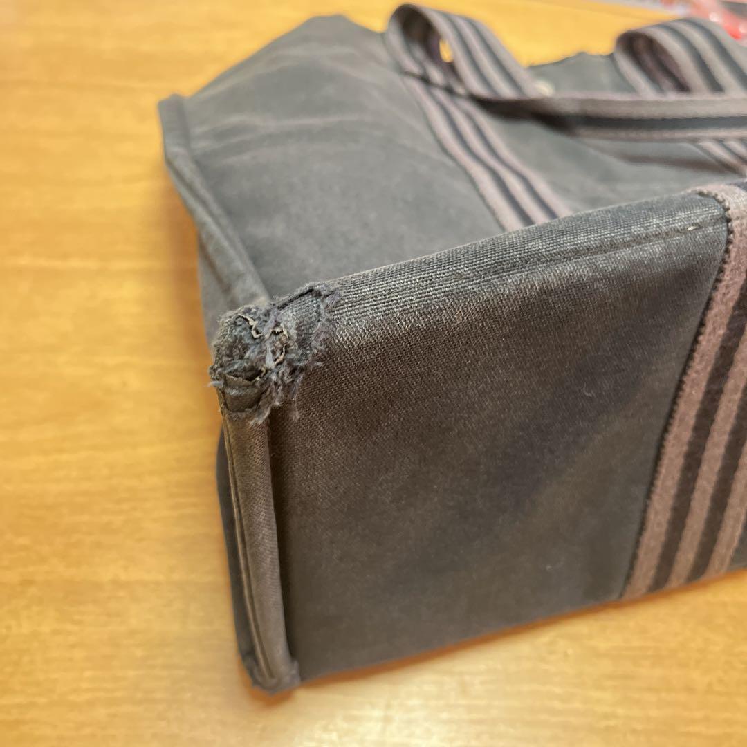 Hermes paris フールトゥ ブラック キャンバス トートバッグ