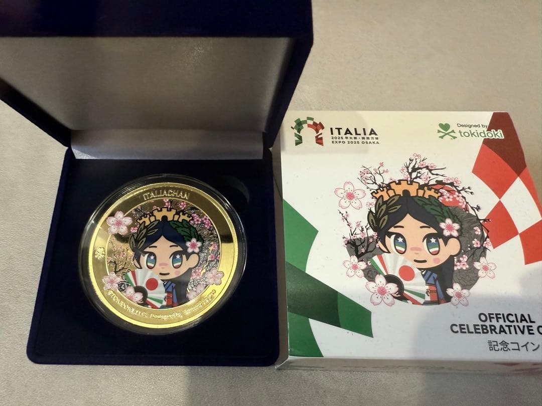 大阪関西万博 イタリア館 イタリアちゃん 記念コイン メダル