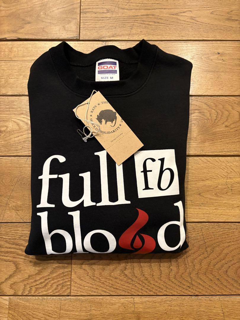 RATS FULL BLOOD CREW NECK SWEAT　黒M美品キムタク