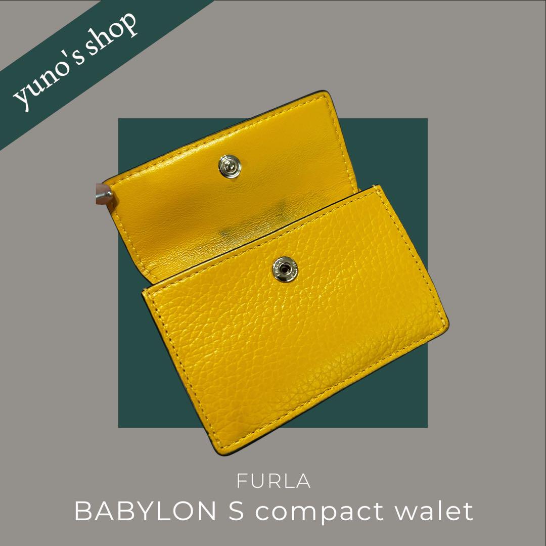 FURLA】美品*バビロン S コンパクト財布 イエロー - メルカリ