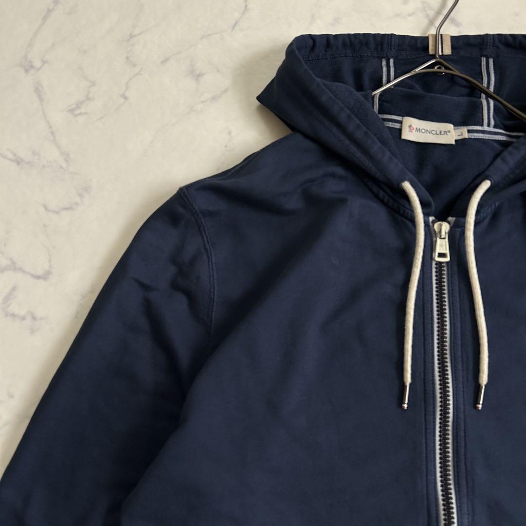 MONCLER ネイビー フルジップパーカー MAGLIA CARDIGAN