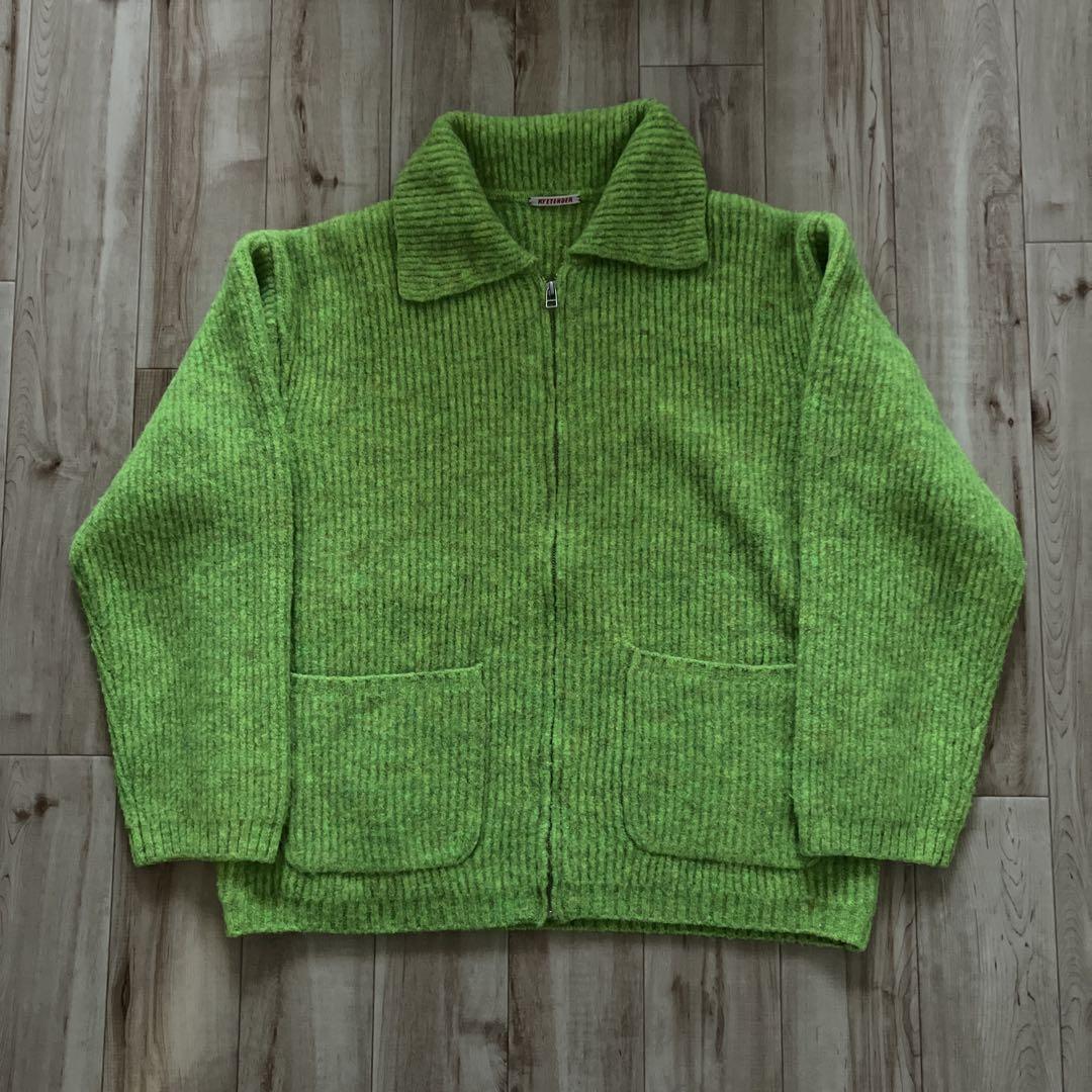 ryetender ウール ニットzip-up