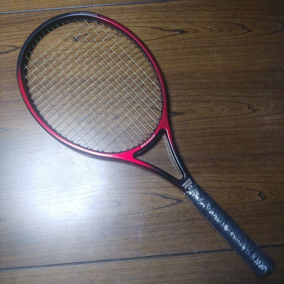 3000 RIM 赤 硬式テニスラケット
