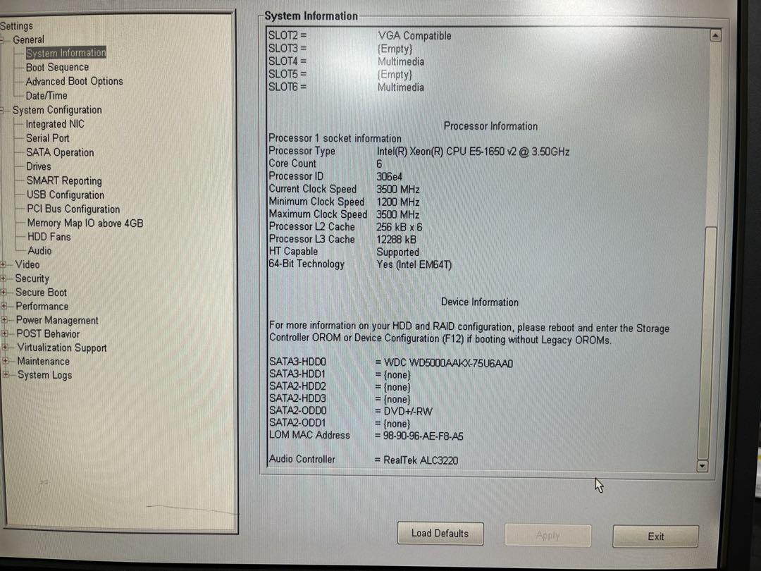 OSなし DELL Precision T3610