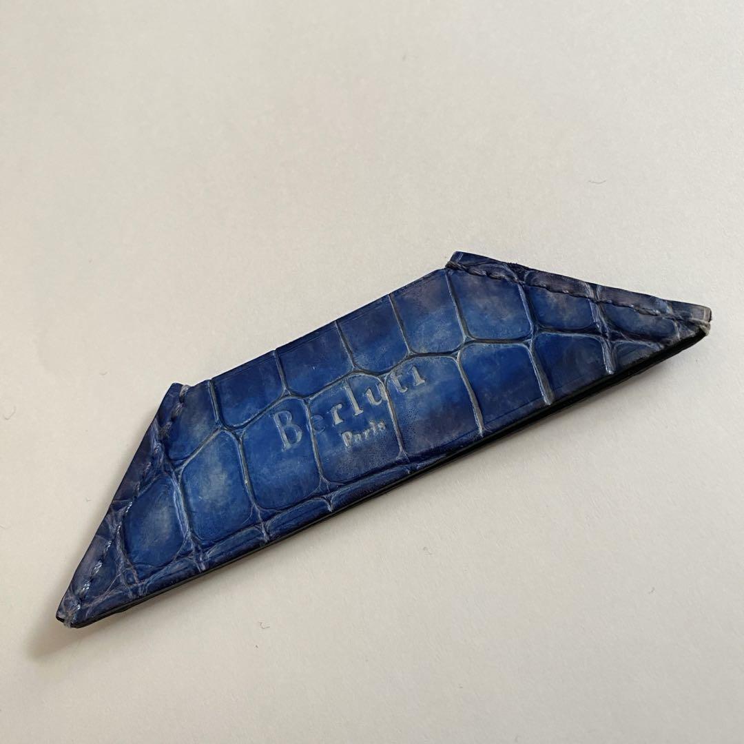 Berluti しおり　フランス製　ブックマーク　クロコダイル　レザー