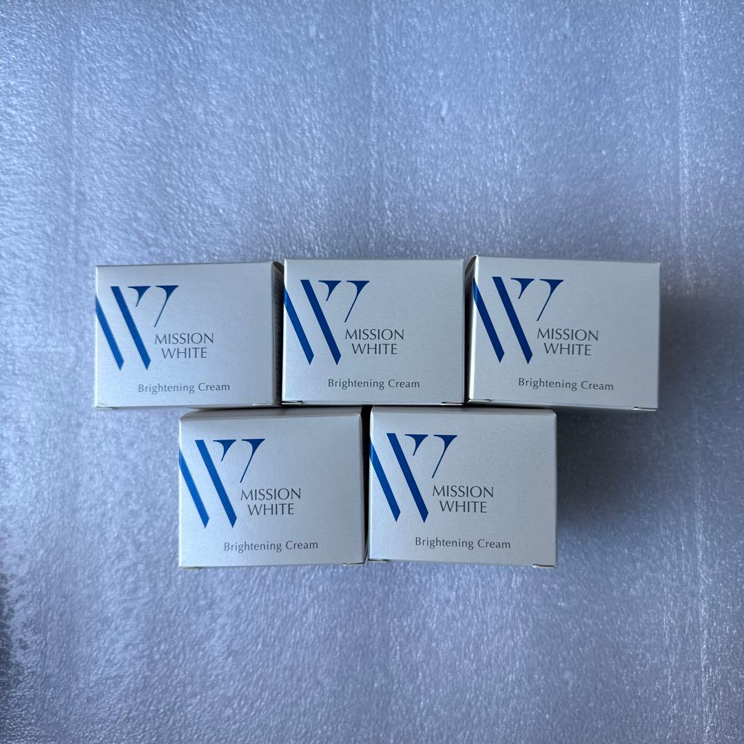 ミッションホワイトブライトニングクリーム コウジ酸 美白 x5個新品、♥
