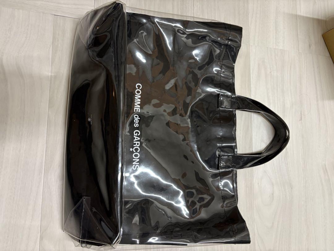 COMME des GARÇONS ブラック PVCトートバッグ