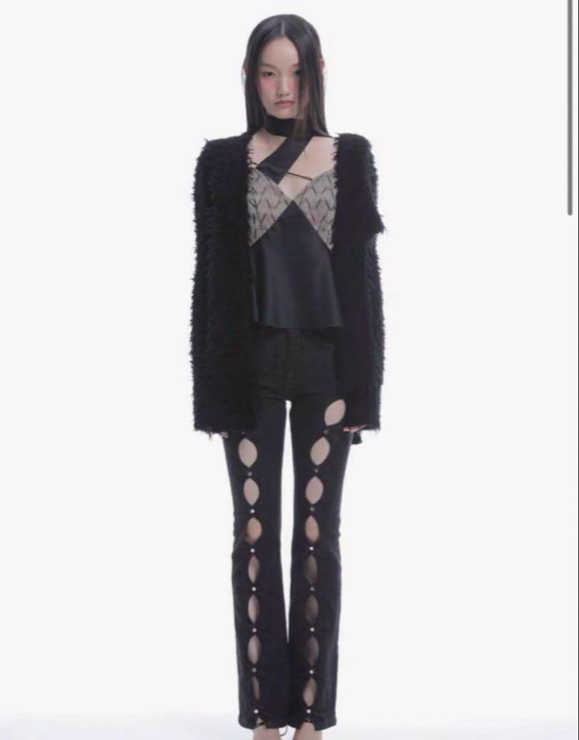 パンツ theredthread cutting denim M