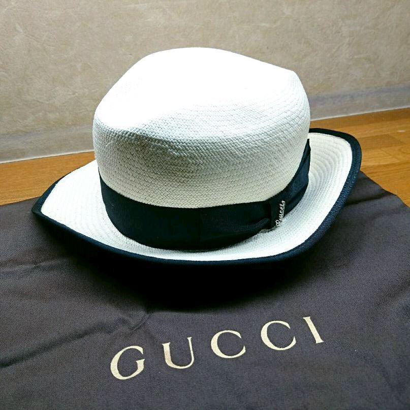 GUCCI ストローパナマハット