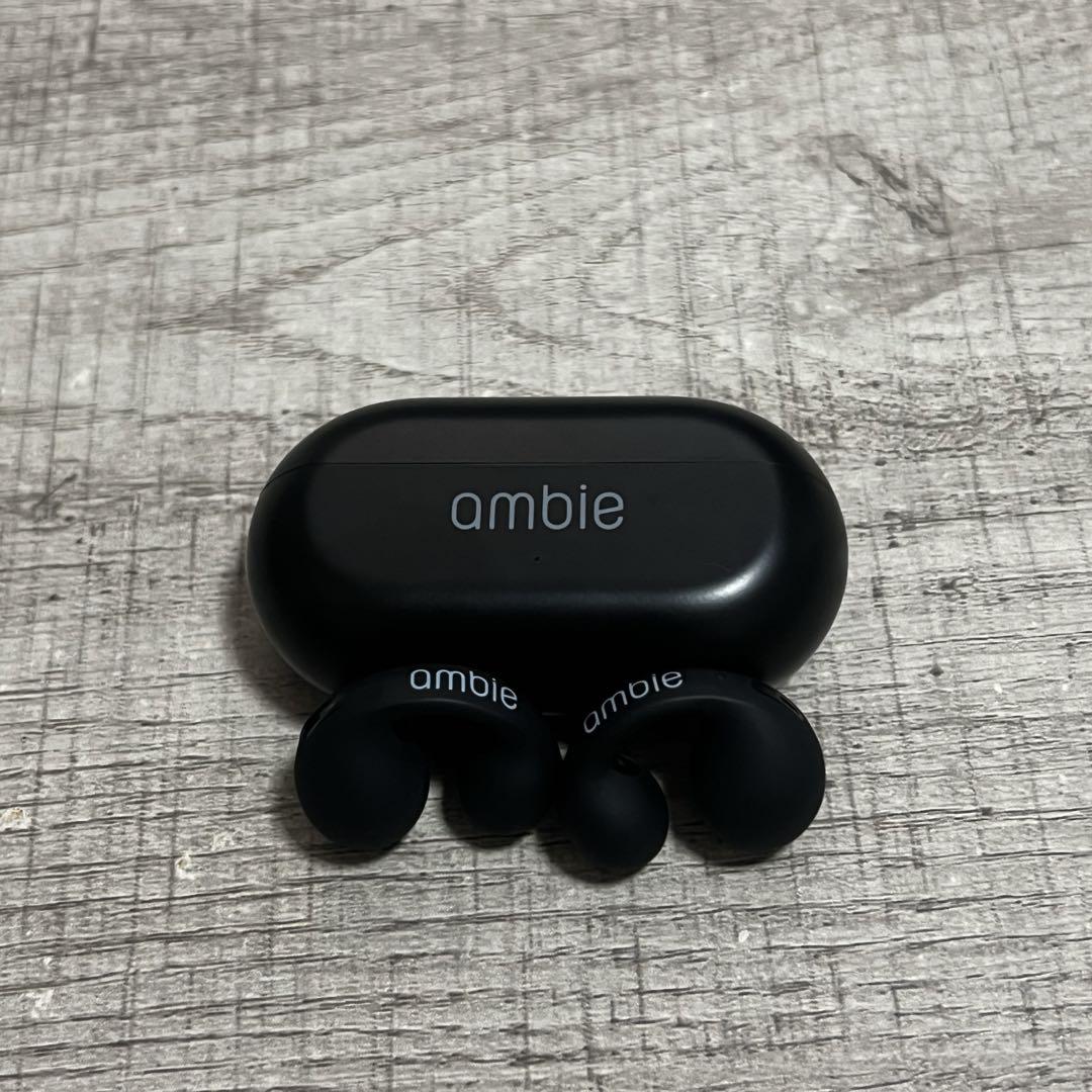 ambie ワイヤレスイヤホン ブラック