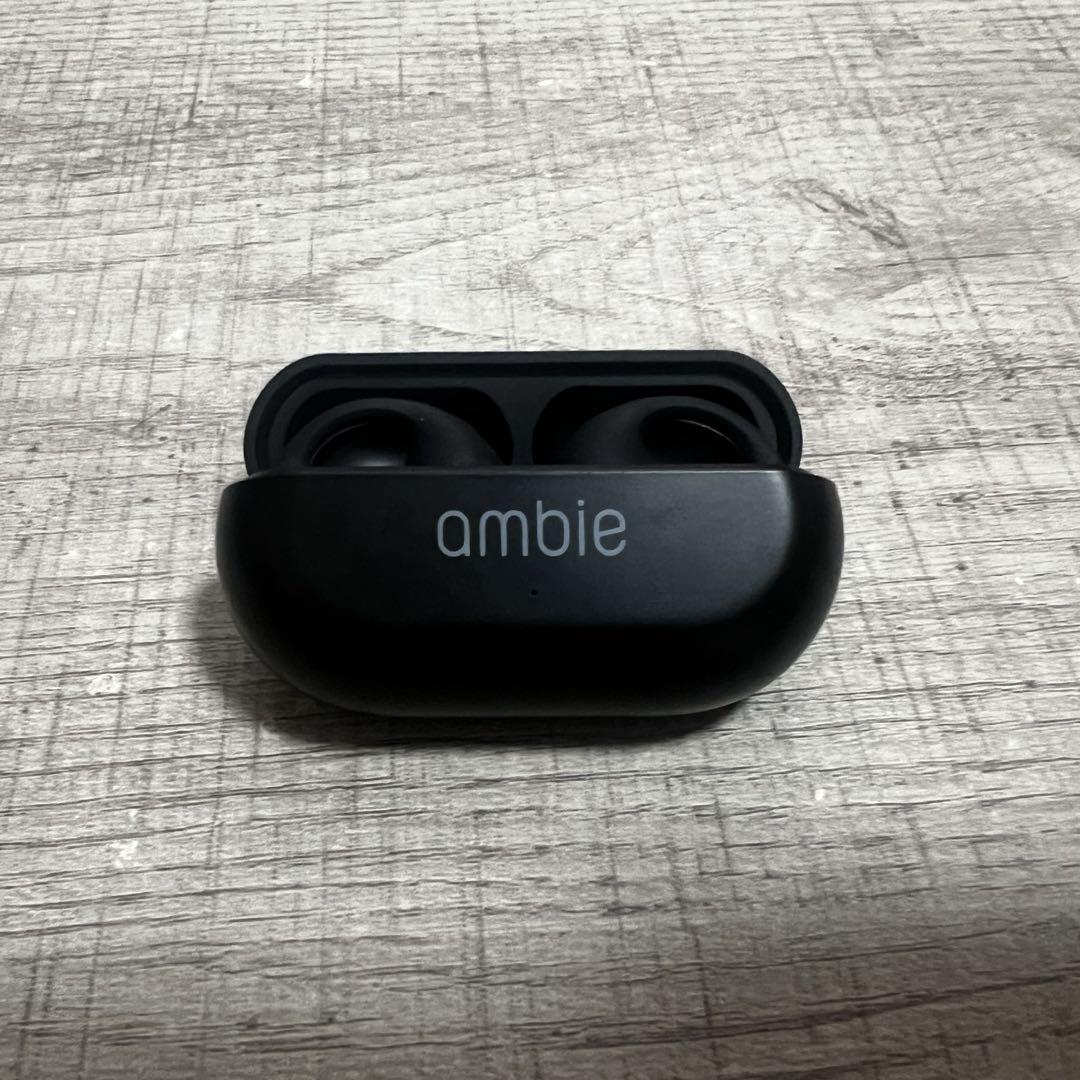 値下げ⭐︎【ambie】ワイヤレスイヤフォン/ブラック ambie sound earcuffs AM-TW02 Black × Black – ambie STORE