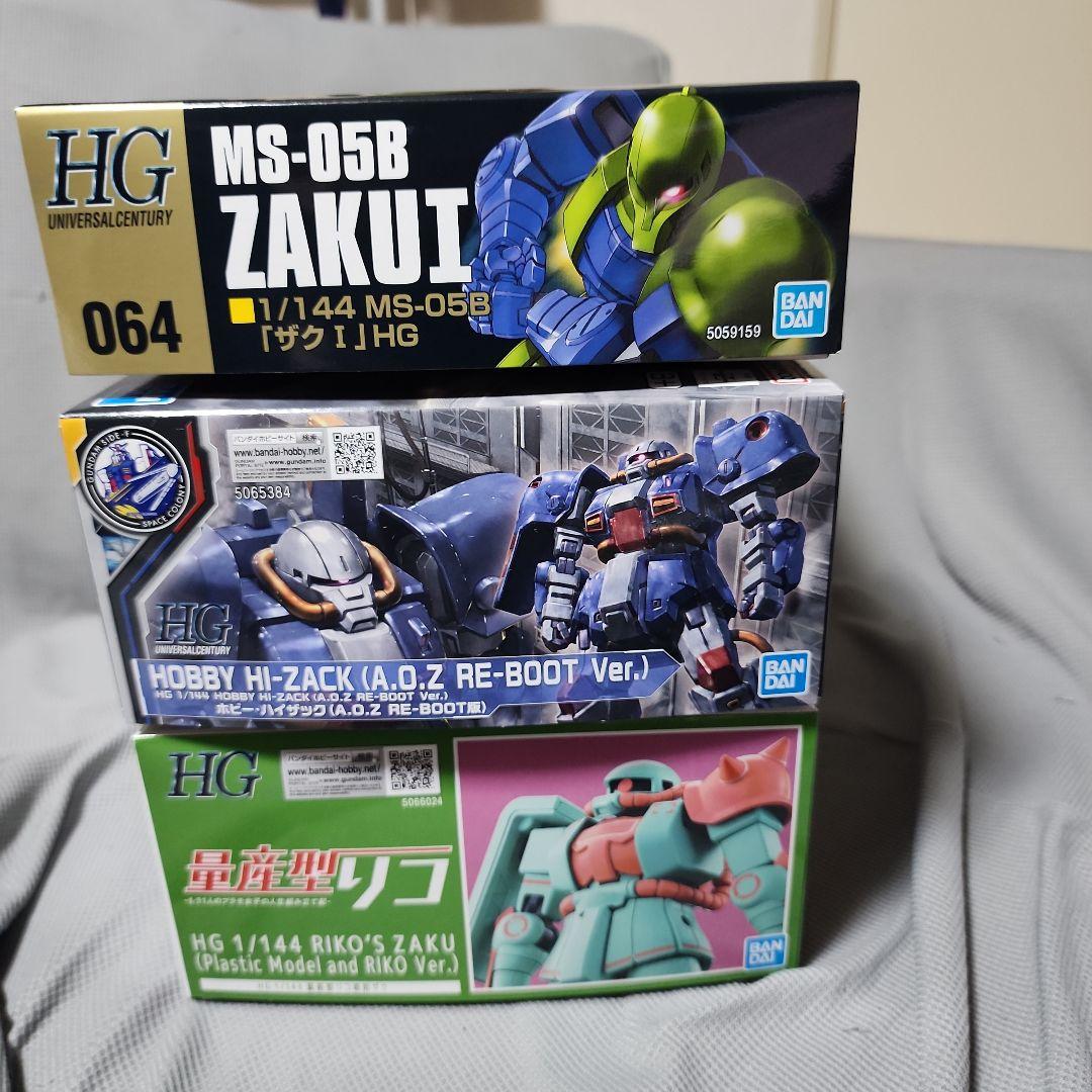 HG 旧ザク&ホビー・ハイザック&量産型リコ専用ザク 3点セット HG 旧ザク&ホビー・ハイザック&量産型リコ専用ザク 3点セット