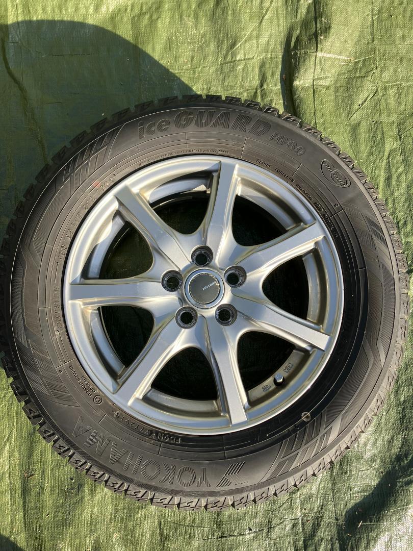 スタッドレスタイヤ2　195/65R15　ヨコハマ　ホイール付き　IG60