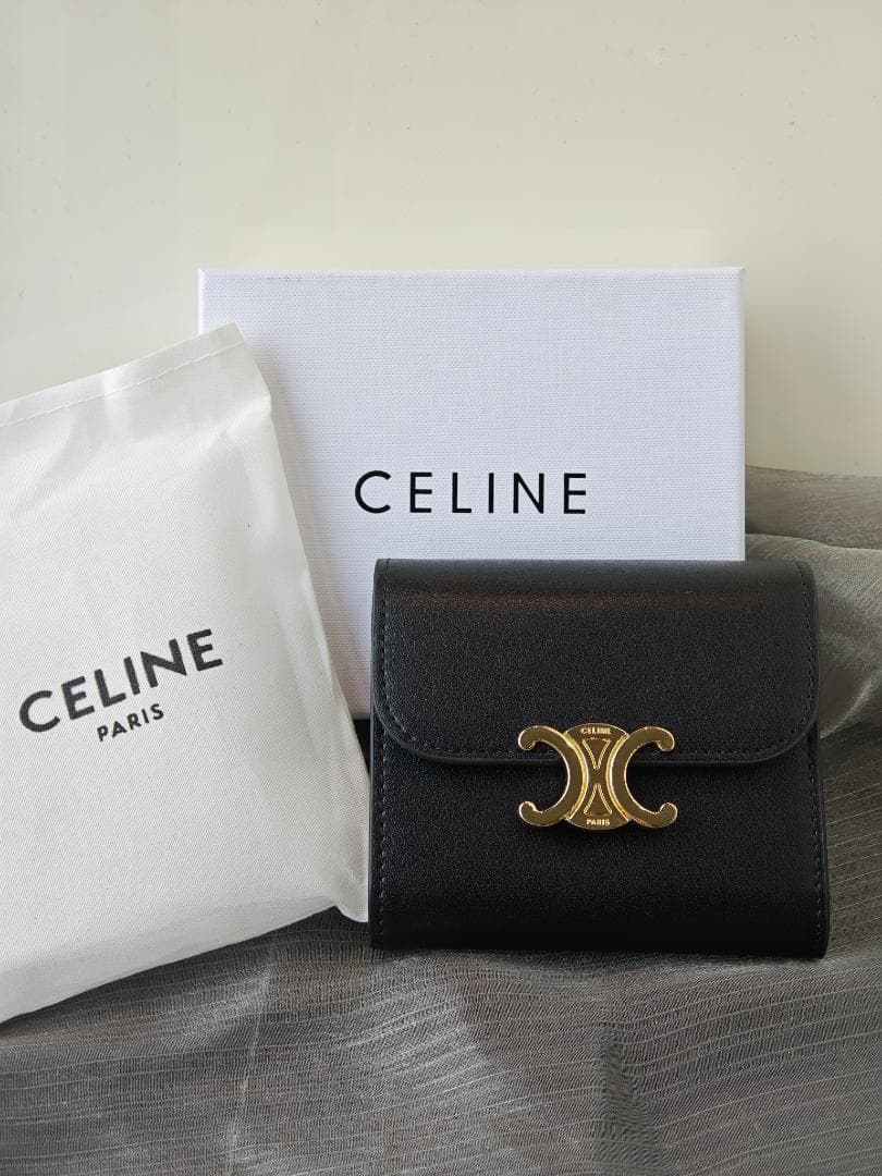 超大人気★セリ一又 グレ一三っ折り財布黑