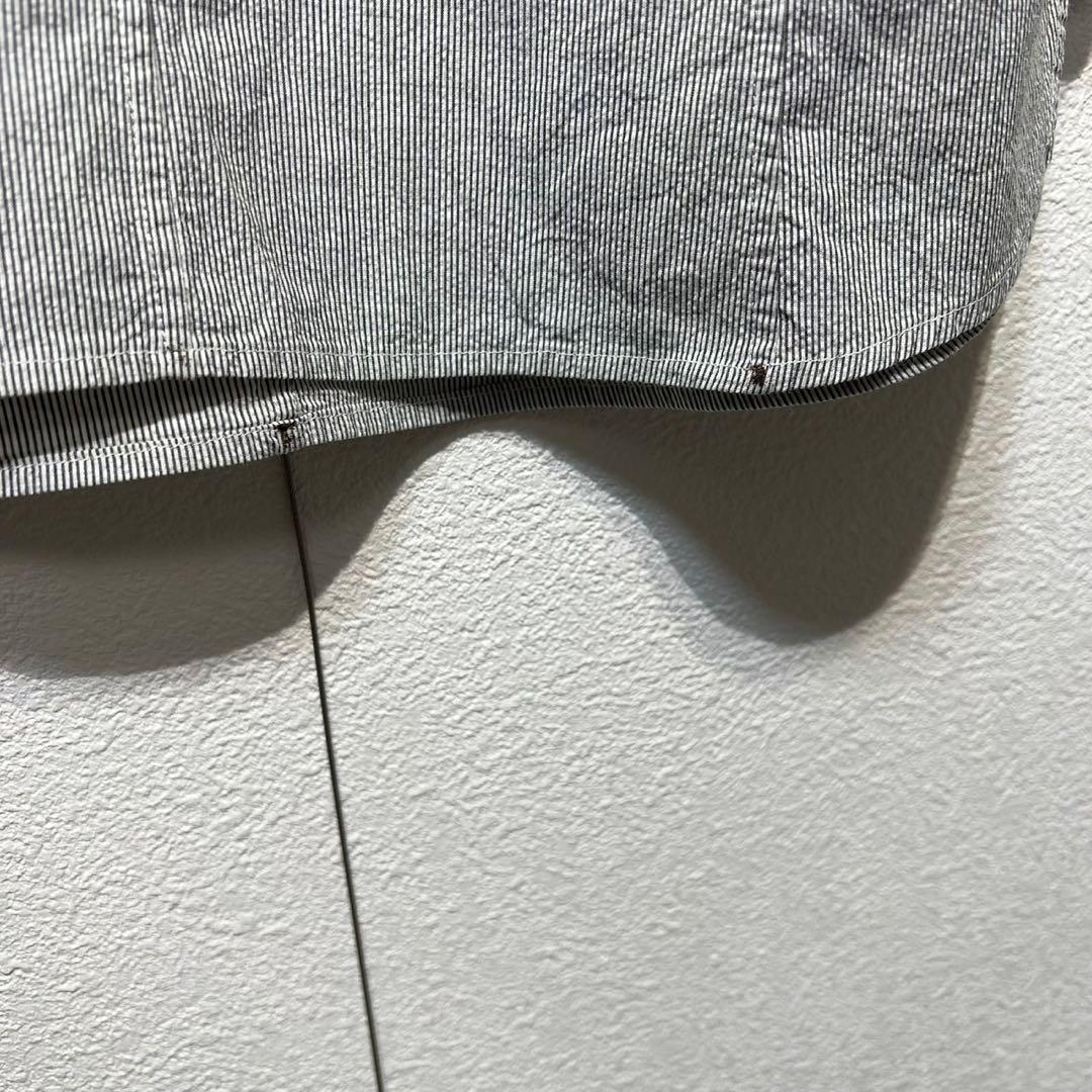 希少 ジルサンダー 上質 スキッパー ストライプ デザイン ノースリーブ シャツ