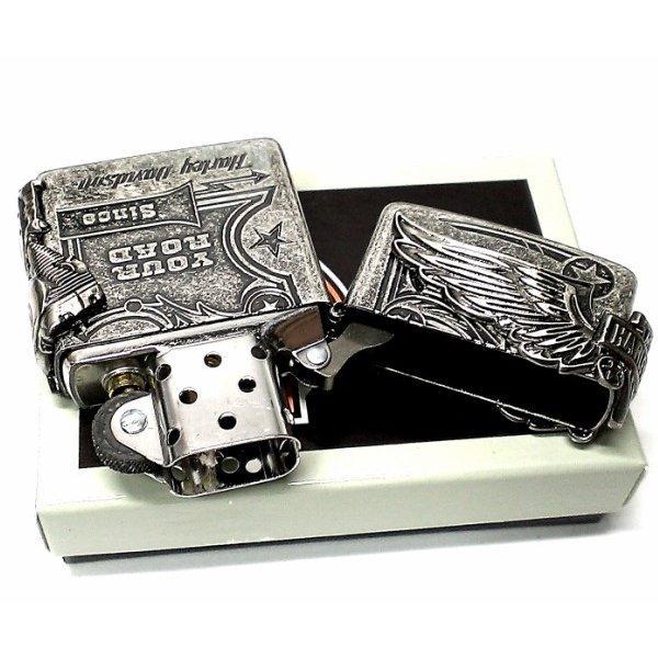 お得人気 ZIPPO ジッポ アンティークシルバー 銀古美 mYMqB-m43370414810 ライター ハーレーダビッドソン 高い品質