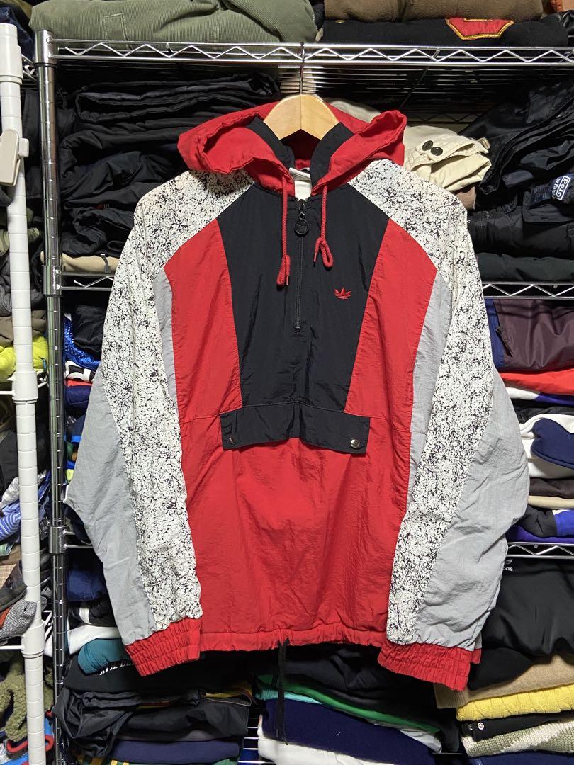 80s adidas フーデットナイロンジャケット