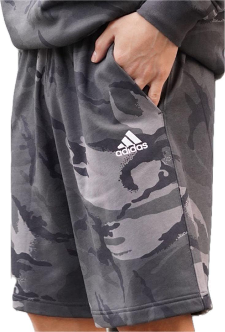 アディダス adidas 新品 未使用 パーカー ハーフパンツ 上下セット 薄手
