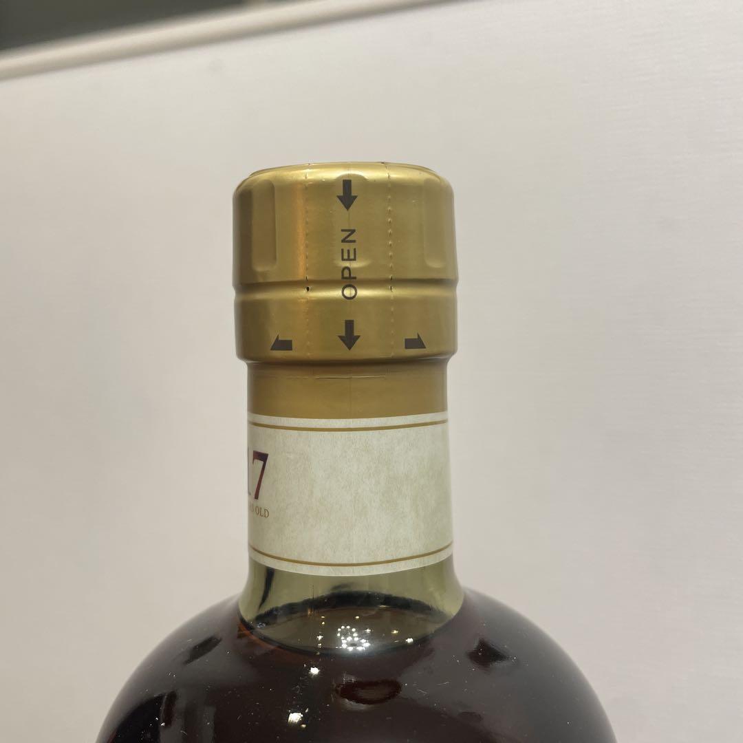 ニッカウイスキー　竹鶴17年　ピュアモルト　未開封 裏ラベル訳あり NIKKA